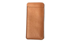 Slim genuine leather case with pocket