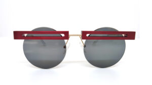 GAMINE Harajuko red whithe-grey lenses