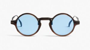 MOVITRA  AM 01G  crystal brown-flash light blue lenses